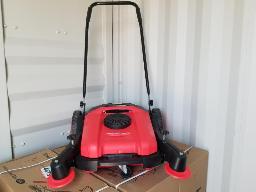 TECHCLEAN-Balai manuel : 1 brosse rotative, 2 brosses latérales NEUF