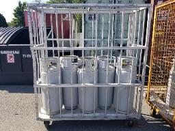5 réservoirs propane avec cage de sécurité en aluminium