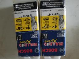 BOSCH 25 mèches sds 3/16x4'' + 25 mèches sds 1/4x4''