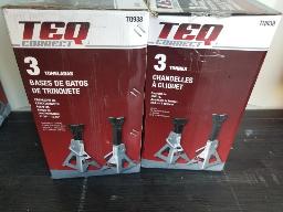 2 Boites de chandelles à cliquets 3 tonnes de 12'' à 16''12,neuves (total: 4 chandelles)