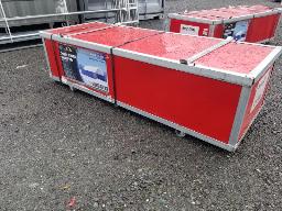 Abris 20x40x6'5'' simple trust, toile 300G PE, boitier 76'x30''x21'' Poids 365Kg