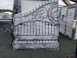 Portail 14' NEUF, motif incurvé