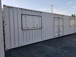 2025 Conteneur 40' HiCube 9'6''- 1 porte, 78'' + 2 fenêtres 78''