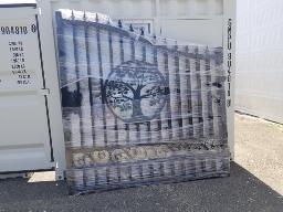 Portail 14 pieds dessin d'arbre