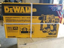 DEWALT-Marteau perforateur et perceuse percussion, 20 volts, 1 batterie, un chargeur