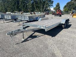 2025 METALXPERT Remorque modèle MXP84216T NEUF, Plateforme tandem en acier galvanisé, 2 essieux de 5200 lbs chq, format 7pi. x 18pi