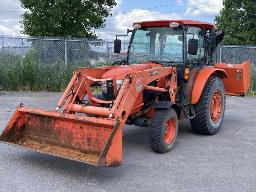 2013, KUBOTA L6060, TRACTEUR  4 X 4  GODET,SOUFFLEUSE,4 PNEUS, PESÉE