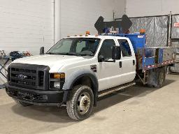 2008, FORD F-550 XL, CAMION À 6 ROUES    BENNE, GRUE,