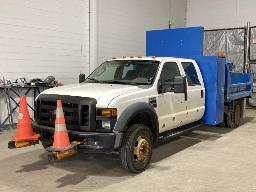 2008, FORD F-450 XL, CAMION À 6 ROUES    BENNE