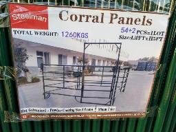 Clôture a bétail 10'x5', 54 morceaux + 2portes, 1260Kg