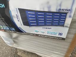 Coffre 25 tiroirs Bleu, 113x24x38