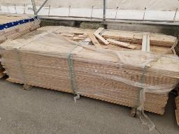 Lot de bois d'ingénierie chêne blanc rustique 3 1/2  873 pmp, de 10