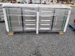 Coffre 10 tiroirs + 2 portes Stainless 88x24x38