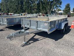 2026 METALXPERT MX72144T, Remorque en acier galvanisé 2 essieux tandem 6 pi. x 12 pi.