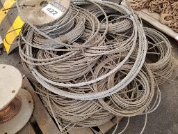 Lot cables acier variés