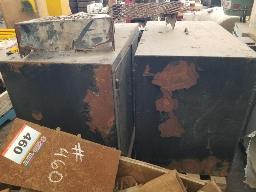 2 coffres en acier 2 portes 41x24x32