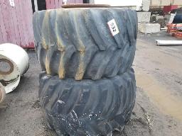 2 Pneus flottaison 14 plies 48x31.00-20 + 1 pneu flottaison 12 plies 48x31.00-20