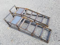 2 rampes pour auto en acier