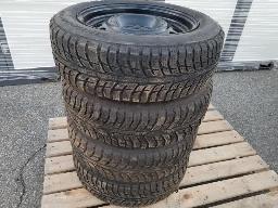 BF GOODRICH - 4 Pneus d'hiver + Jantes 4x100 avec capteur TPMS