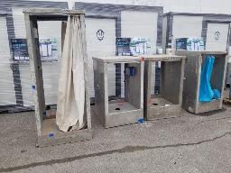 4 douches portative en aluminium