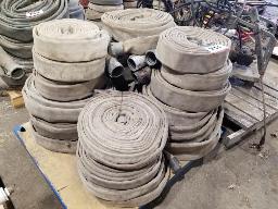 Lot de boyaux de pompier