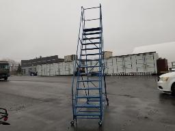 Escabeau 14 marches sur roulettes modele B3214H (126'')