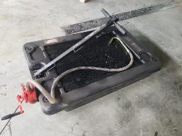 Bac de récupération d'huile sur roulettes