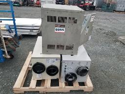 2 échangeurs d'air, état inconnu + boite métal 21x21x24