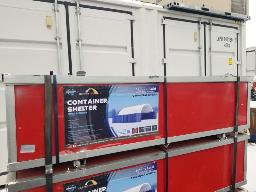 Abris pour conteneur simple trust 20x40x6.5, 300G PE Boitier 76