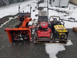 Souffleuse a neige - Pompe a eau - Génératrice tondeuse (tous non vérifier)