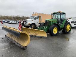 2001, JOHN DEERE 7710, TRACTEUR 135HP PTO  4 X 4  AILE, CHASSE-NEIGE, PESÉE