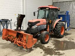 2012, KUBOTA L5740, TRACTEUR 50HP PTO 4 X 4 AVEC 6 ACCESSOIRES ET 4 PNEUS