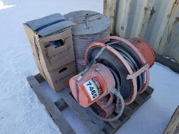 D&eacute;vidoir &eacute;lectrique - rouleau boyau environ 600' + 2 pompes Pentar