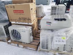 GOODMAN Lot thermopompe non v&eacute;rifi&eacute;e ou pour pi&egrave;ces 12000 BTU + Cabine souffleur pour pieces