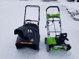 2 souffleuses &eacute;lectriques - &Eacute;TAT INCONNU