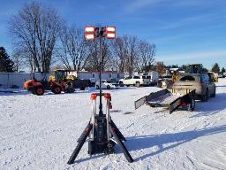 Tour d'&eacute;clairage a batterie portable