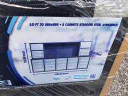 Coffre 30 tiroirs + 2 portes 109poX71poX24po Stainless