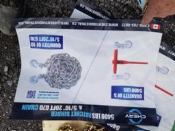 5 tensionneurs a chaine + 10 chaines 5/16 20pi  5400Lbs