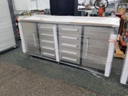 Coffre 10 tiroirs, 2 portes  88piX38poX24pi  neuf Stainless