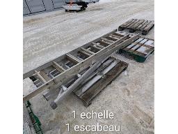 1 &eacute;chelle + 1 escabeau