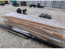 15x rampes escaliers aluminium, moulure blanc/noir