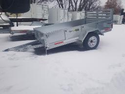 2026 METALXPERT MX5496S, remorque en acier galvanis&eacute; &agrave; essieu simple 4.5 pi. x 8 pi. masse: 250 kg