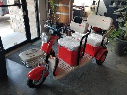 2026 SDLANCH IRGC40 Mini cart de golf 3 roues &eacute;lectrique neuf rouge, 2 places