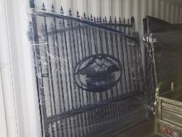 Portail 14' motif vache