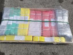 22 &eacute;lingues en polyester, Longueur et largeur vari&eacute;s