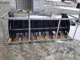 Rateau a grappin 78po attache skid steer