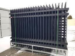 Cl&ocirc;ture en m&eacute;tal 30 sections 10x7x4po entre barreau