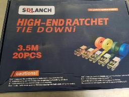 20 sangles a cliquet, 3.5 m&egrave;tres