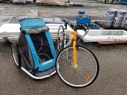 1 V&eacute;lo avec remorque &agrave; v&eacute;lo CROOZER convertible en chariot de jogging