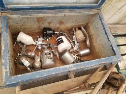 Lot fusil a peinture + sableuse